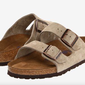 Birkenstock Arizona Soft Footbed - Taupe Suede -  Size: EU 37 (US Women's 6-6.5)
